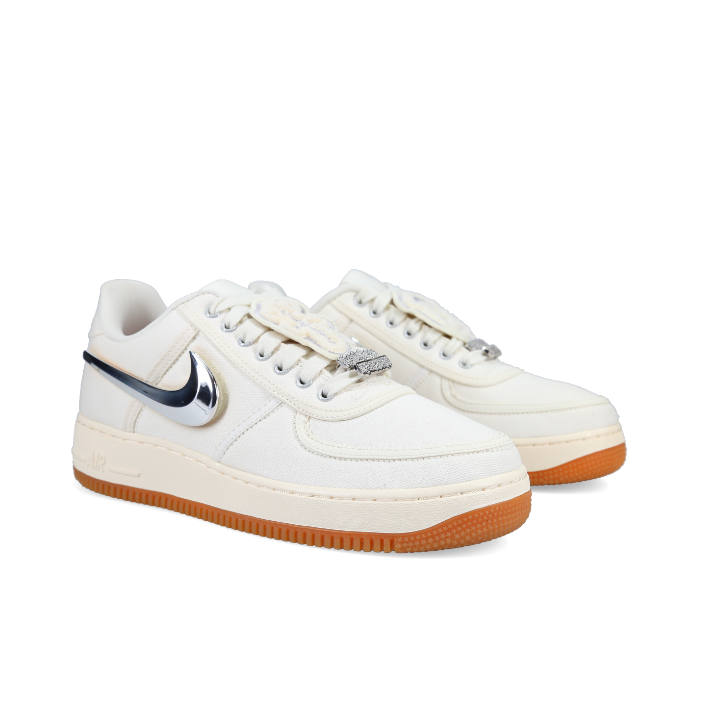 Travis Scott X Nike Air Force 1 Low 'Sail' - Front View