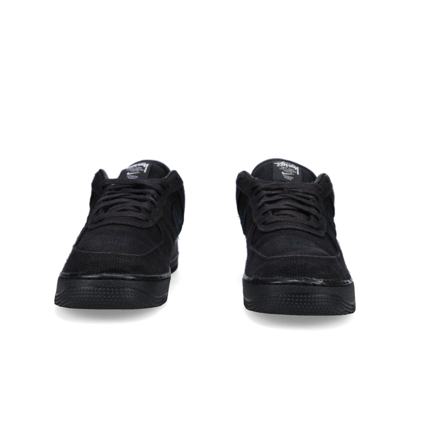 Nike Air Force1 Low Stussy 'Triple Black' - Back View