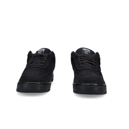 Nike Air Force1 Low Stussy 'Triple Black' - Back View