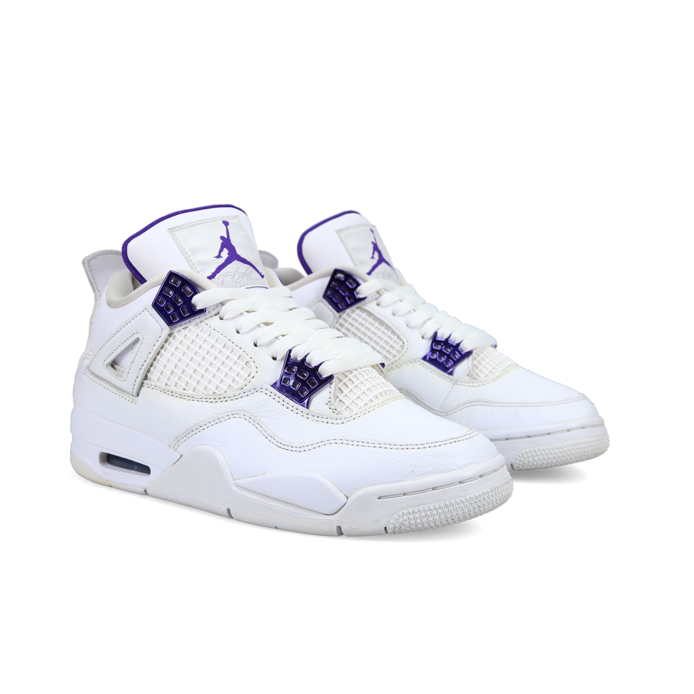 Jordan 4 Retro 'Purple Metallic' - Front View