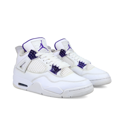 Jordan 4 Retro 'Purple Metallic' - Front View