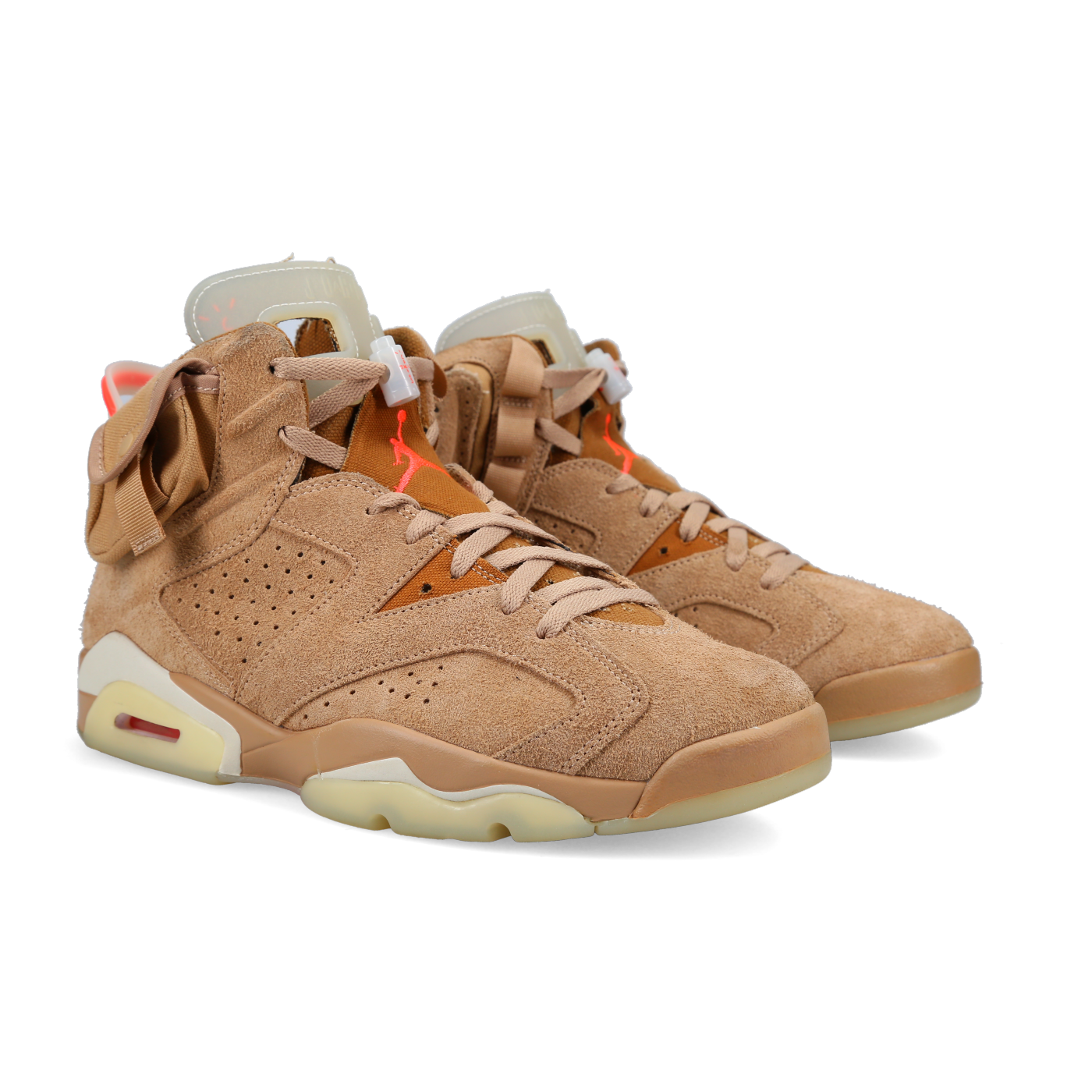 Travis Scott X Jordan 6 Retro 'British Khaki' - Front View