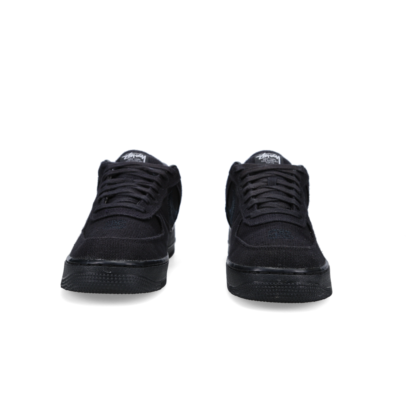 Nike Air Force1 Low Stussy 'Triple Black' - Back View