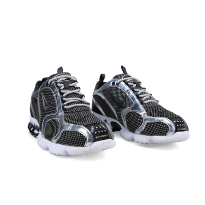 Stussy X Nike Air Zoom Spiridon Caged 2 'Pure Platinum' - Side View