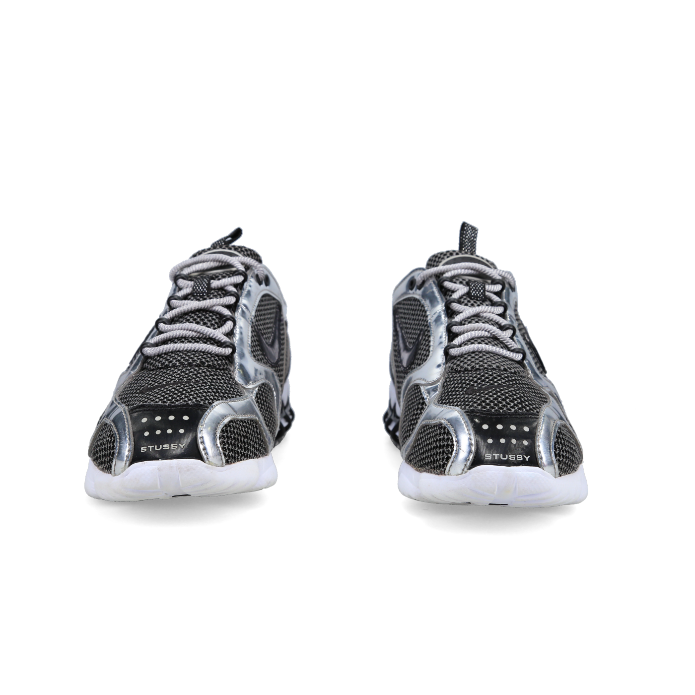 Stussy X Nike Air Zoom Spiridon Caged 2 'Pure Platinum' - Back View