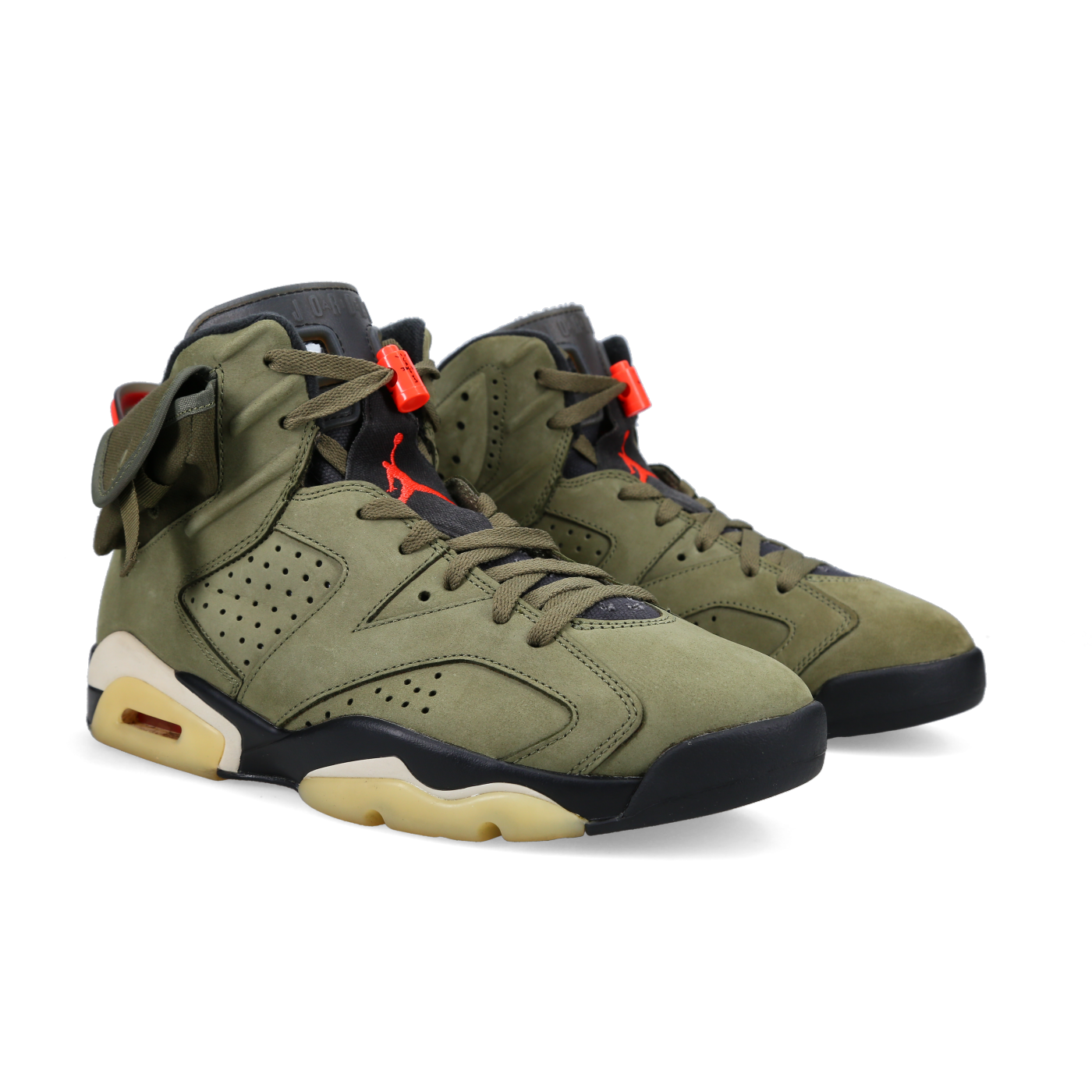 Travis Scott X Jordan 6 Retro 'Olive' - Front View