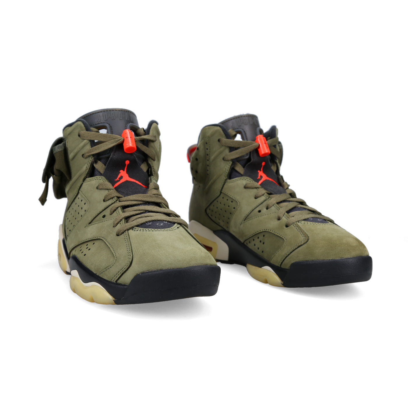 Travis Scott X Jordan 6 Retro 'Olive' - Side View