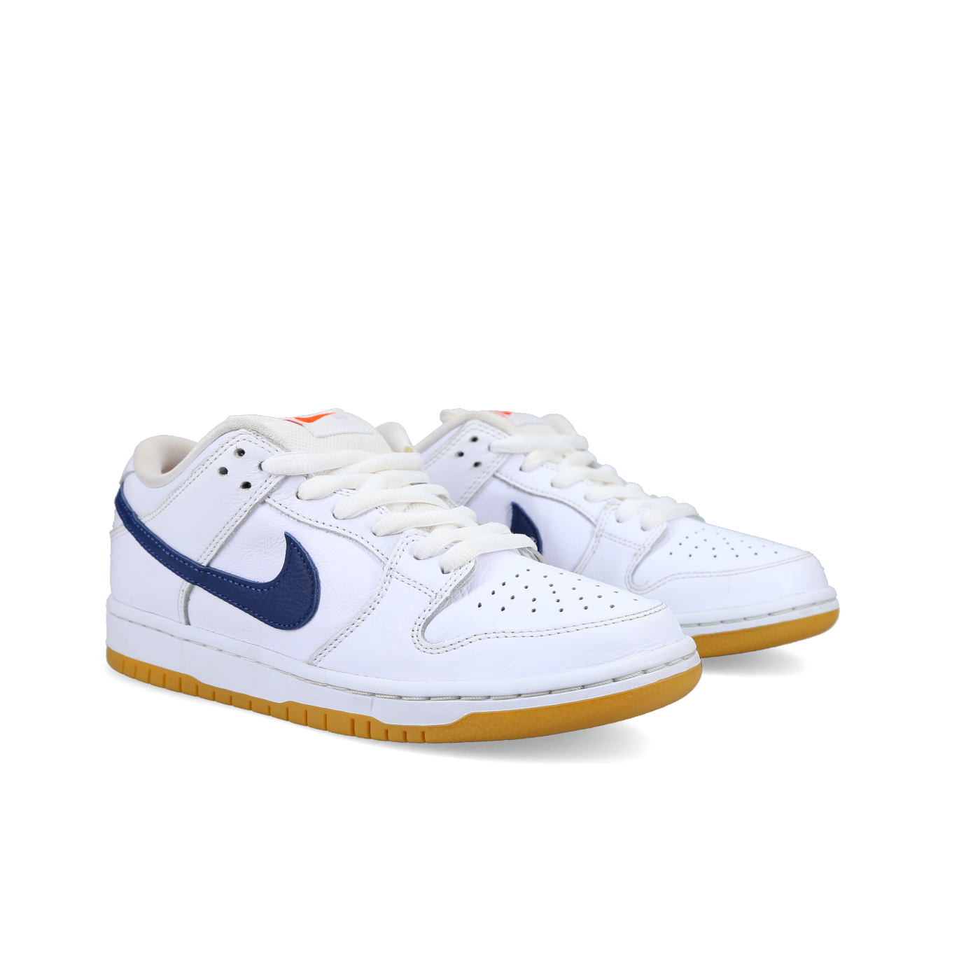 Nike SB Dunk Low Pro ISO 'Orange Label-White Navy' - Front View