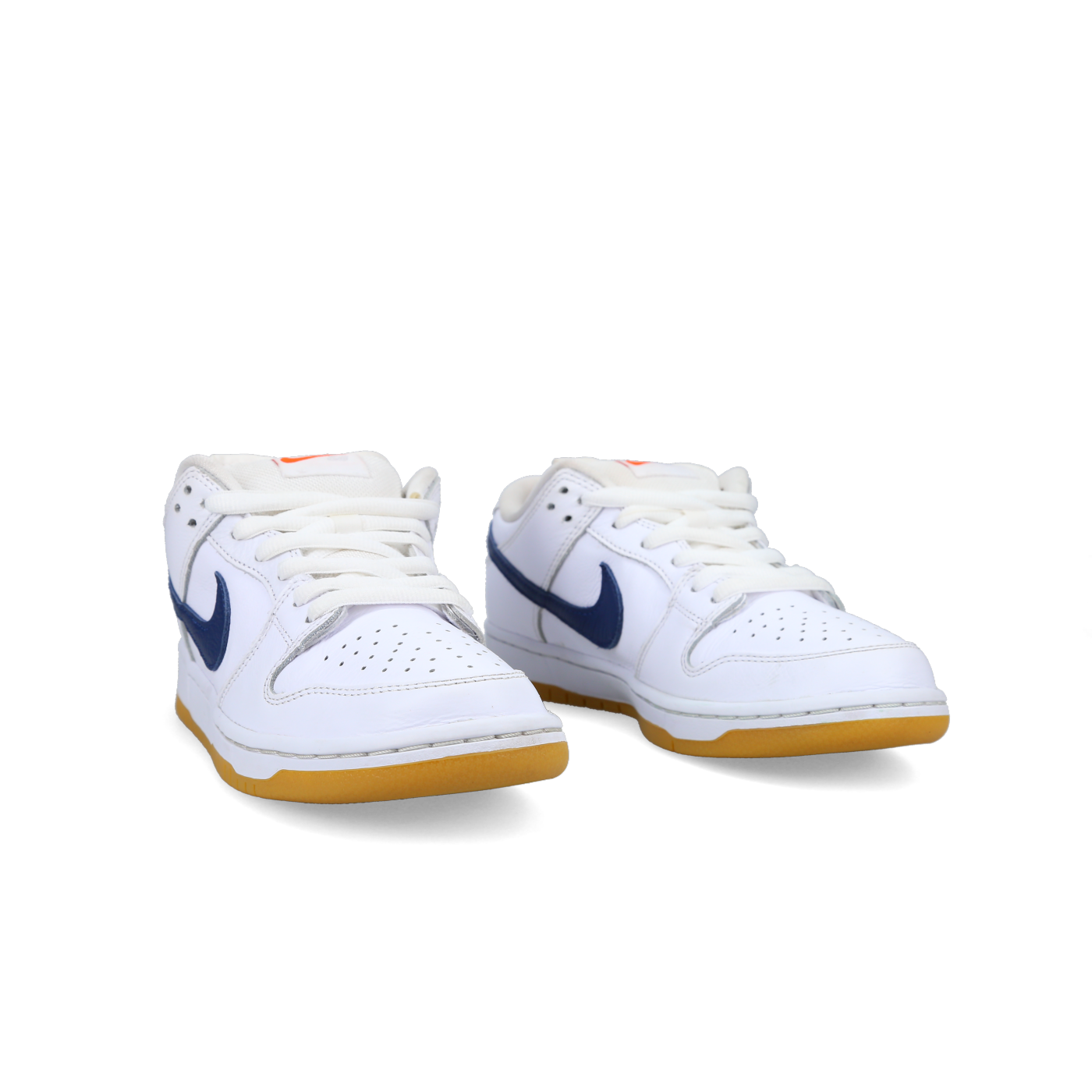 Nike SB Dunk Low Pro ISO 'Orange Label-White Navy' - Side View