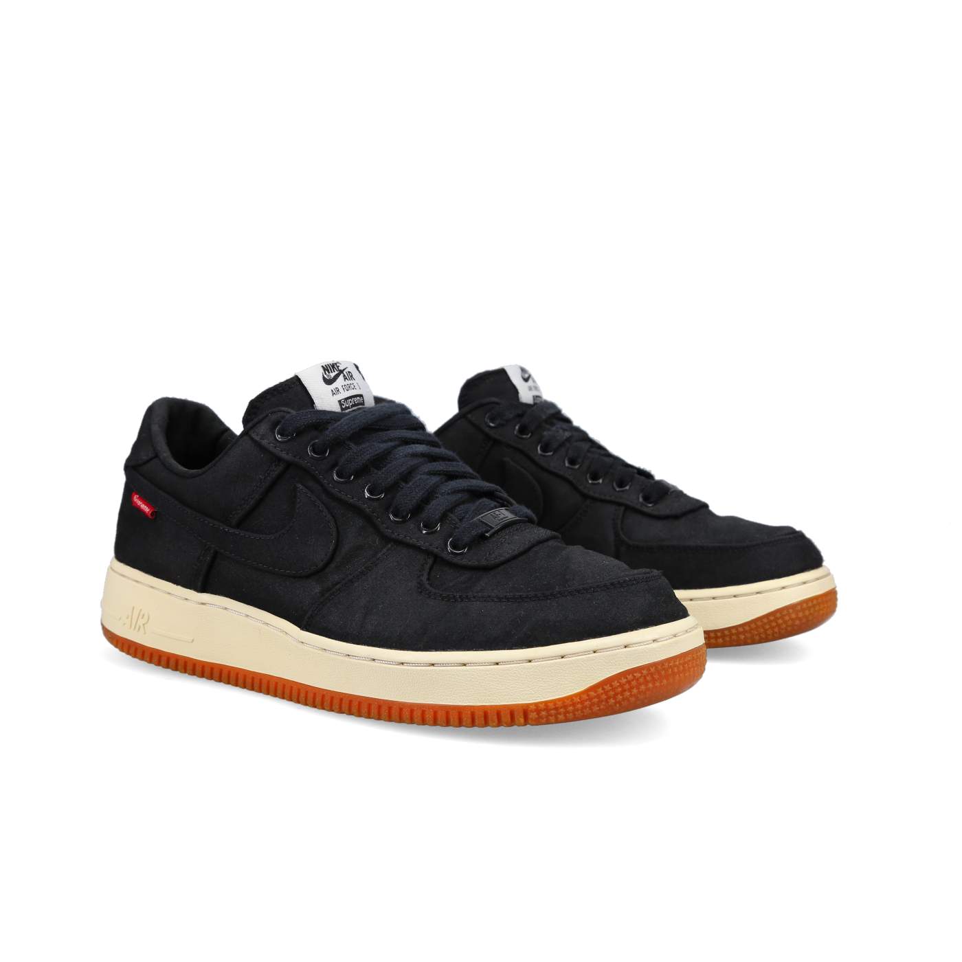 Supreme X Air Force 1 Low Premium 08 NRG 'Black' - Front View