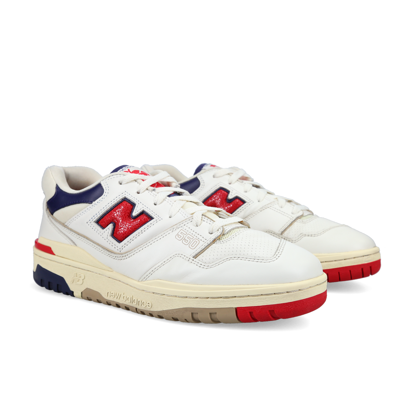 Aimé Leon Dore X New Balance 550 'Red Navy' - Front View