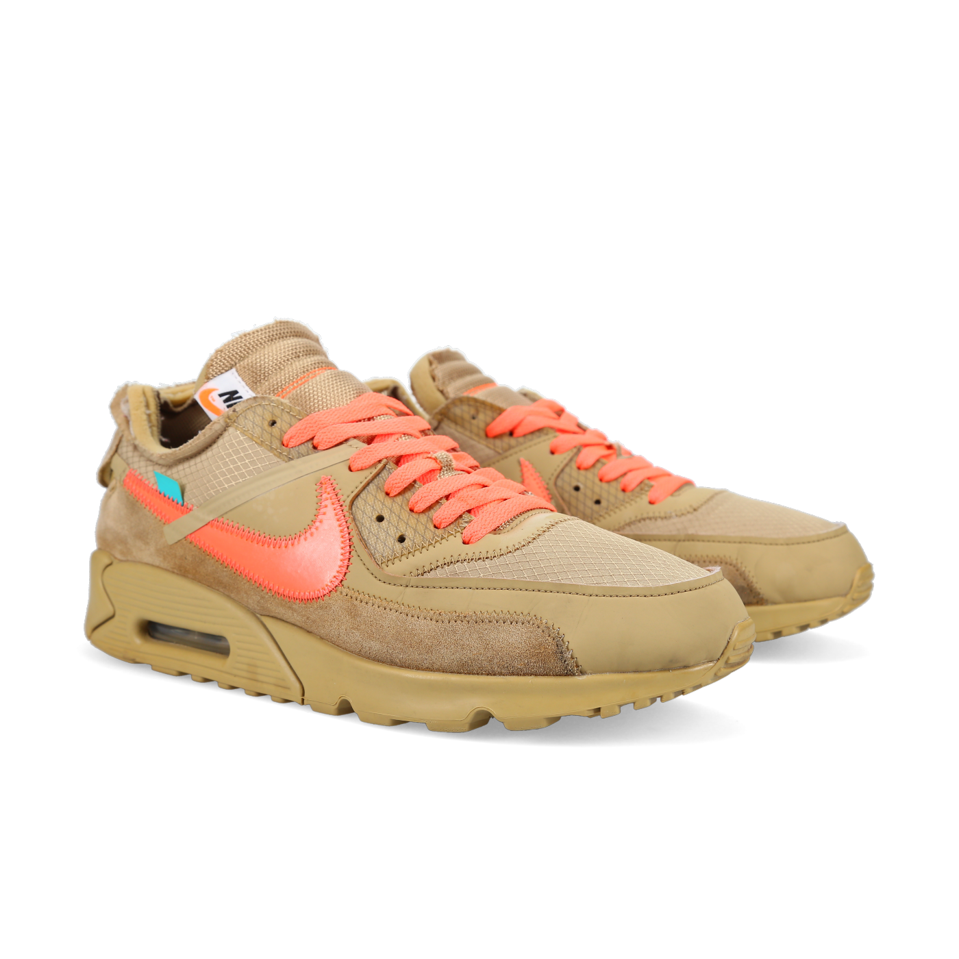 Off White X Air Max 90 'Desert Ore' - Front View