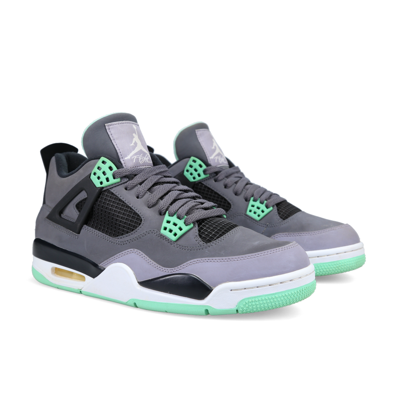 Jordan 4 Retro 'Green Glow' - Front View